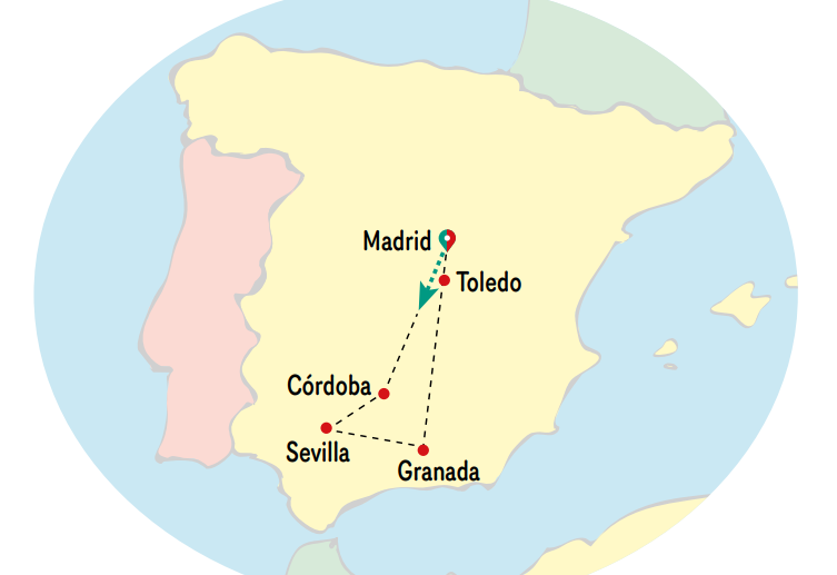 Mapa del viaje